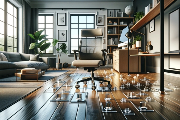 how to protect wood floor from rolling office chair