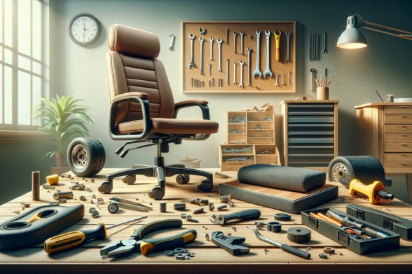 Reupholster a Rolling Office Chair