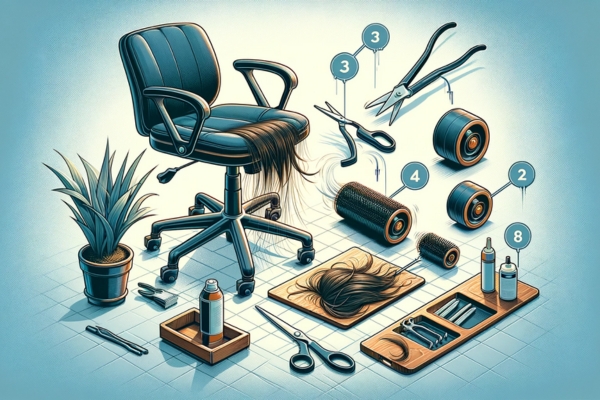 how to clean hair from office chair roller wheels