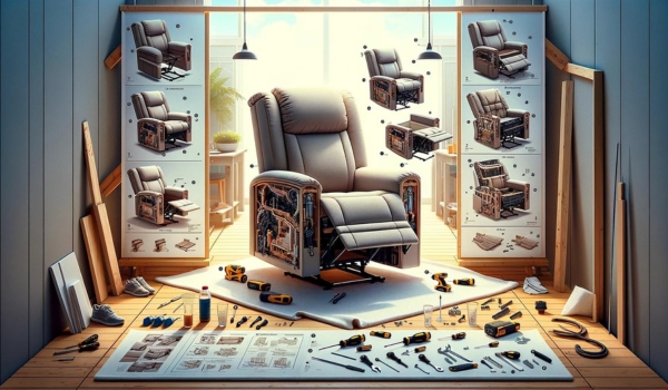 how to get a recliner chair through a door