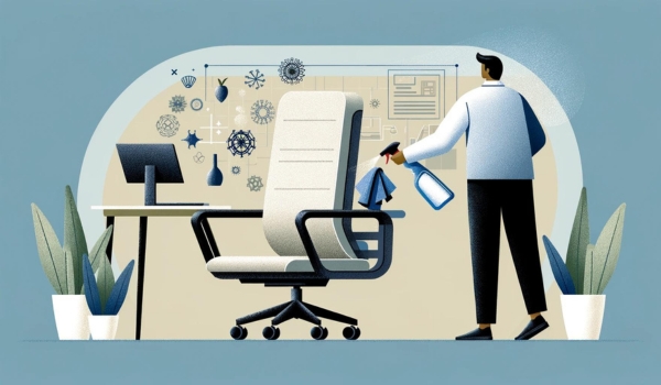 how to clean office chair stain