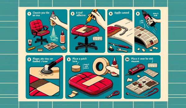 Step-by-Step Repair Process for Vinyl Office Chair Armrests